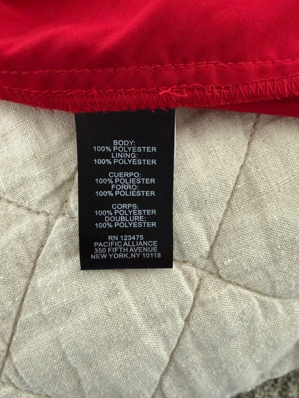 Tahari Arthur S. Levine Red Tiered Chiffon Dress Size 10 – Flowy, Lightweight - Picture 4 of 10